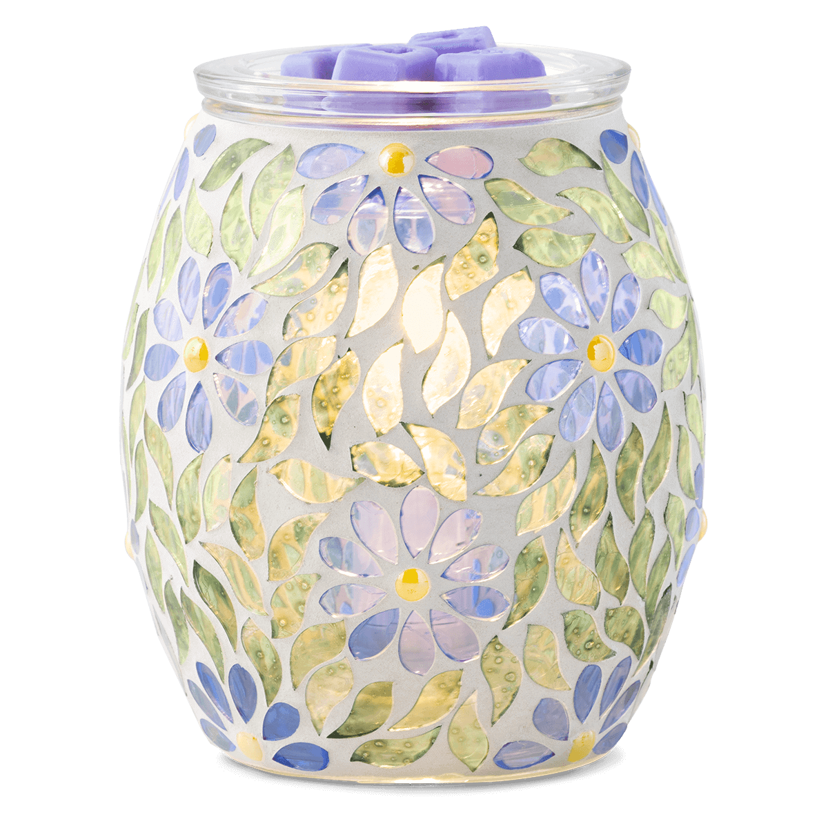 Periwinkle Petals Scentsy Warmer - Lit