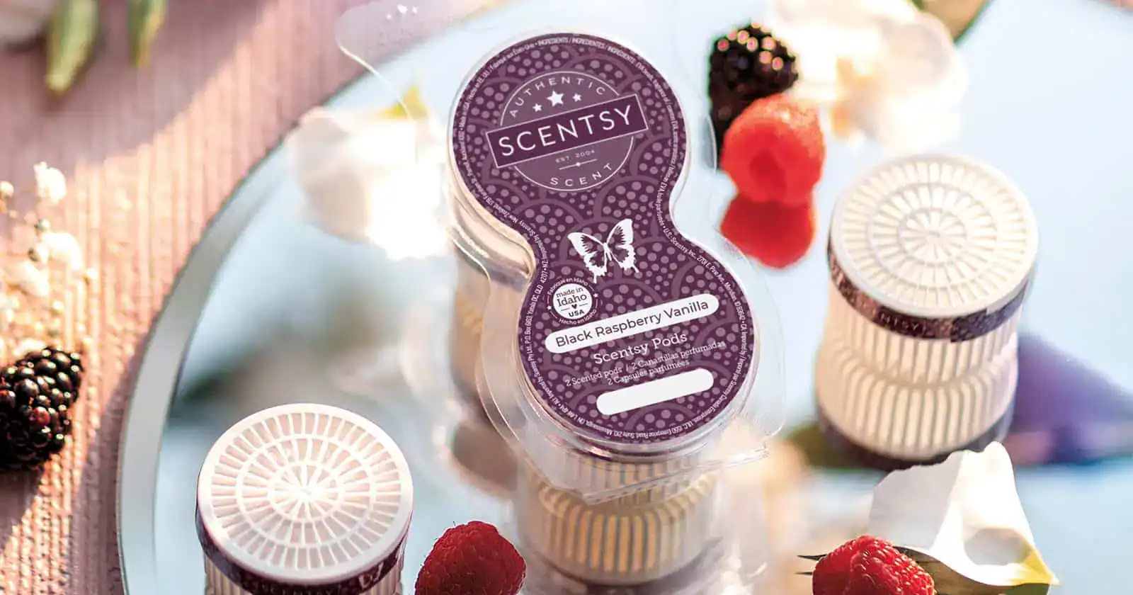 Black Raspberry Vanilla Scentsy Pods - Styled