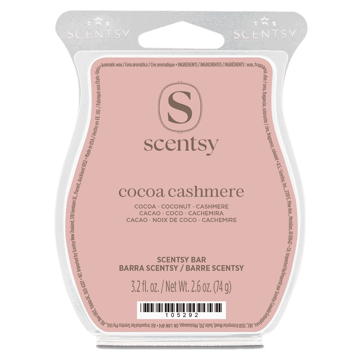 Cocoa Cashmere Scentsy Bar