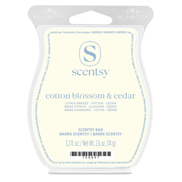 Cotton Blossom & Cedar Scentsy Bar
