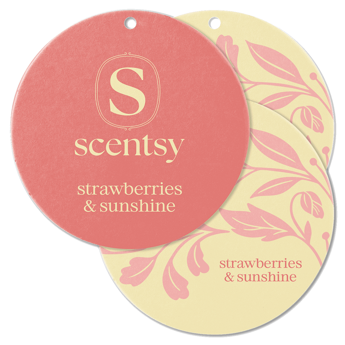 Strawberries & Sunshine Scent Circle 3-Pack
