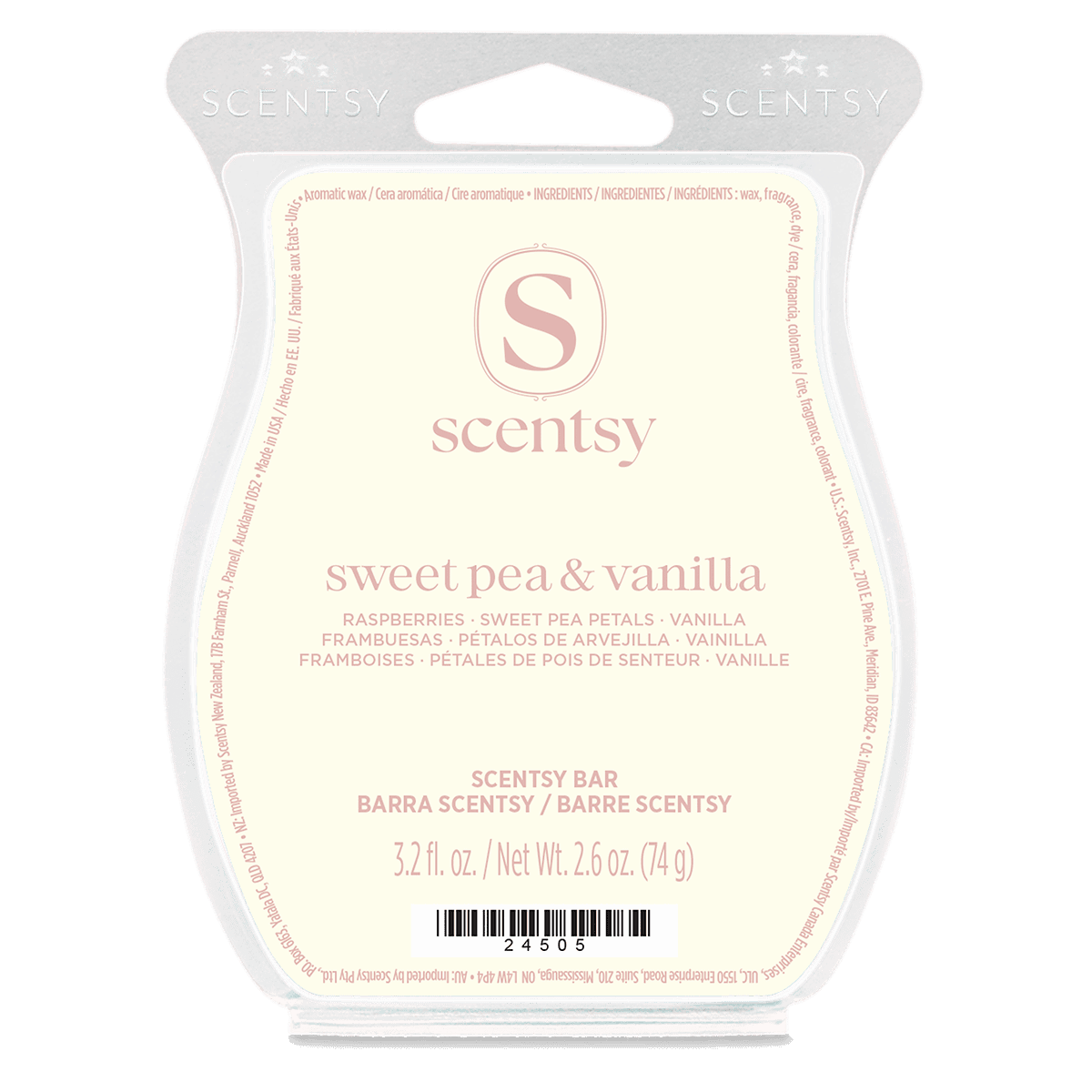 Sweet Pea & Vanilla Scentsy Bar