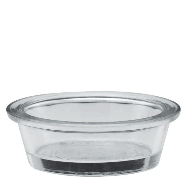 Clear Glass Round Big Lip Dish (80x25MM)