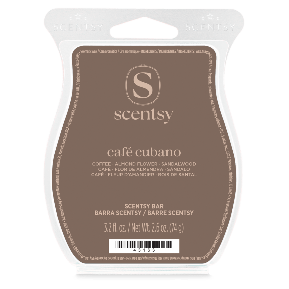 Café Cubano Scentsy Bar