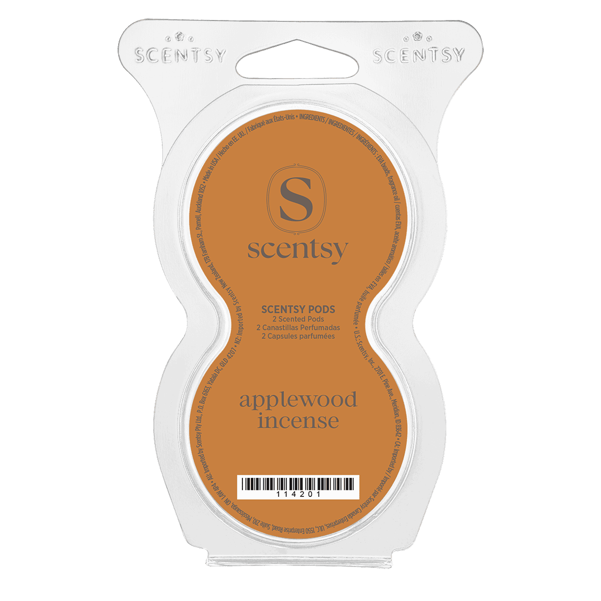 Applewood Incense Scentsy Pods - isolated
