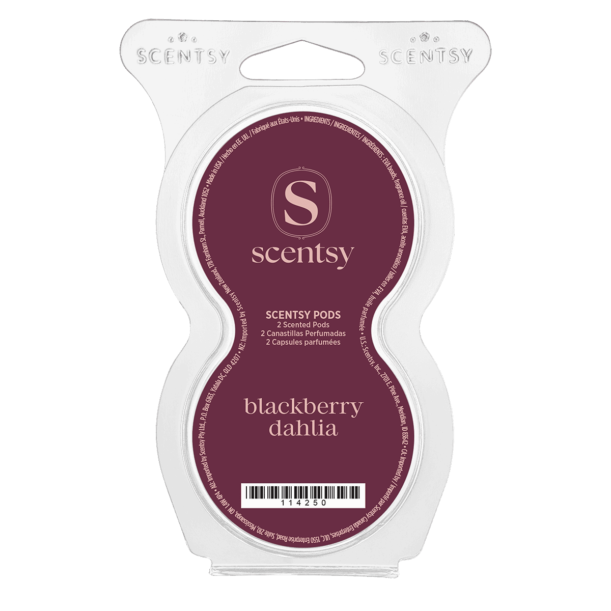 Blackberry Dahlia Scentsy Pods - isolated