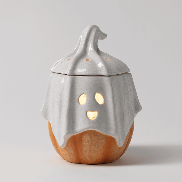 Ghostlight Gourd Scentsy Warmer - Lit