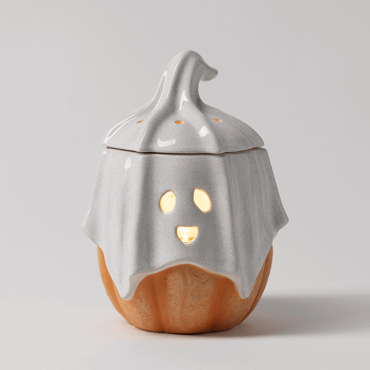Ghostlight Gourd Scentsy Warmer - Lit