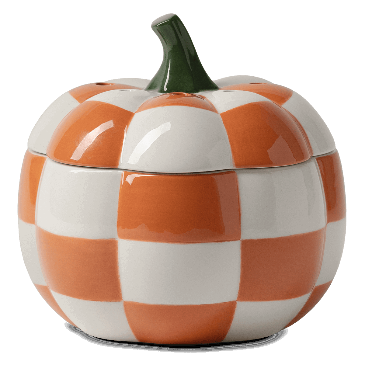 Patchwork Pumpkin Scentsy Warmer - isolated