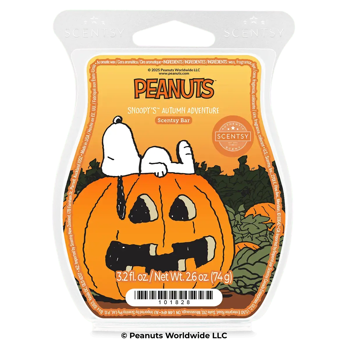 Snoopy’s Autumn Adventure Scentsy Bar