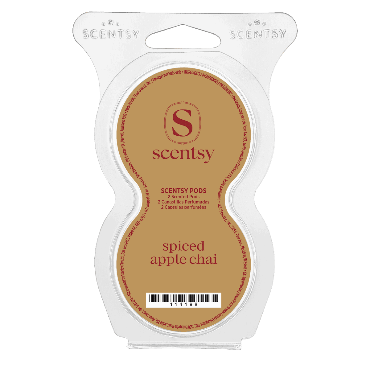 Spiced Apple Chai Scentsy Pods - isolated