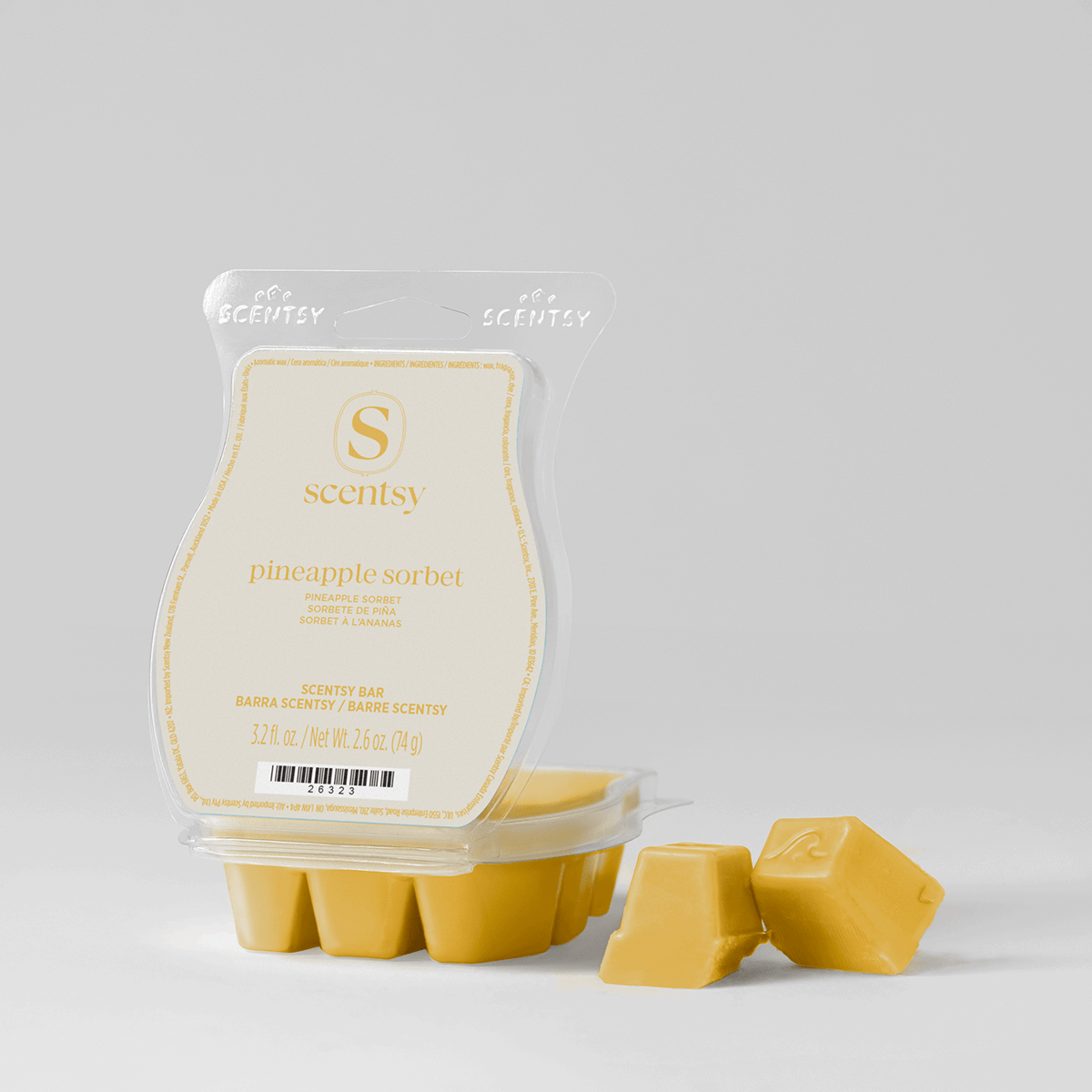 Pineapple Sorbet Scentsy Bar - open