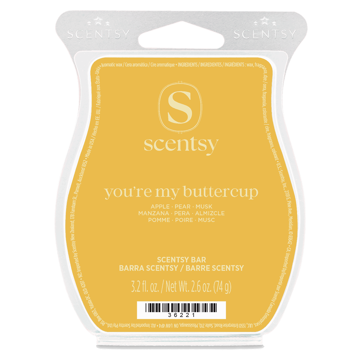 You're My Buttercup Scentsy Bar - front isolated